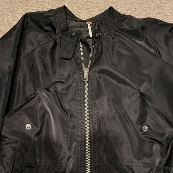 black free people bomber jacket - Picture 2 of 4